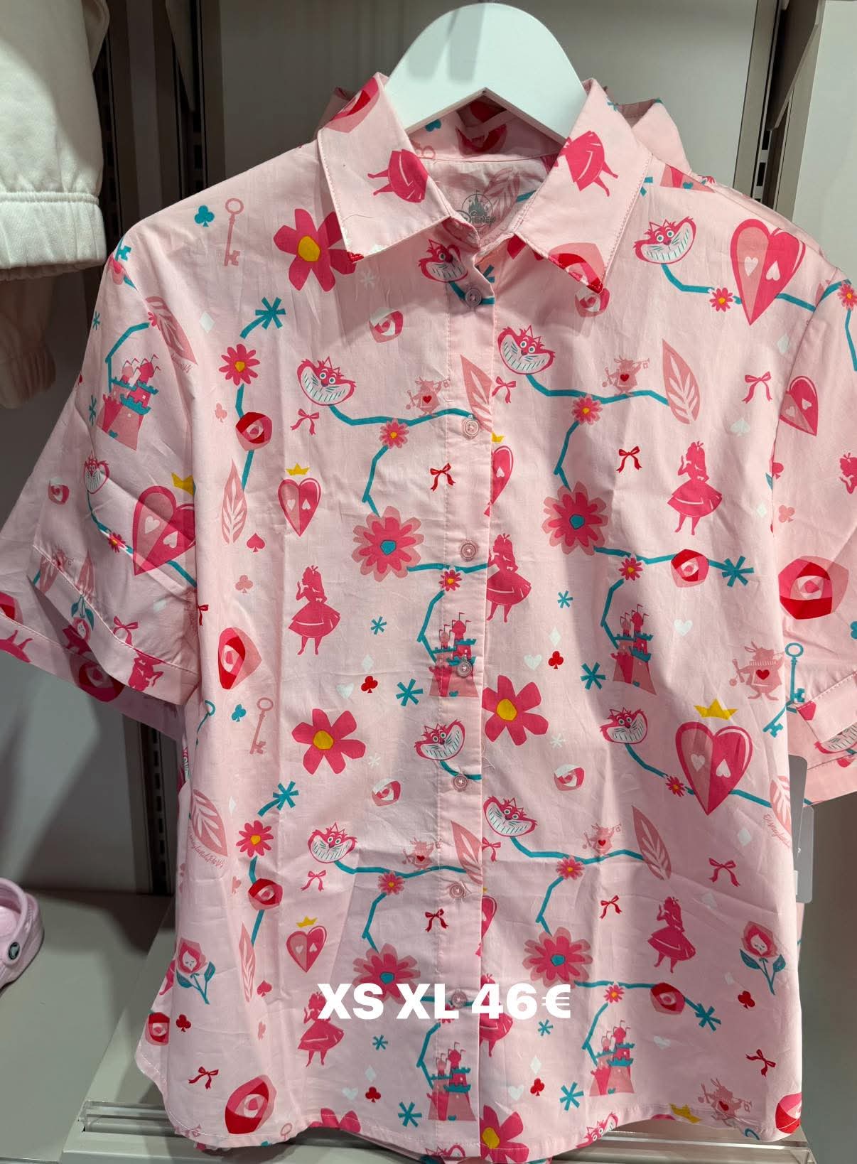 Chemise Alice aux pays des merveilles