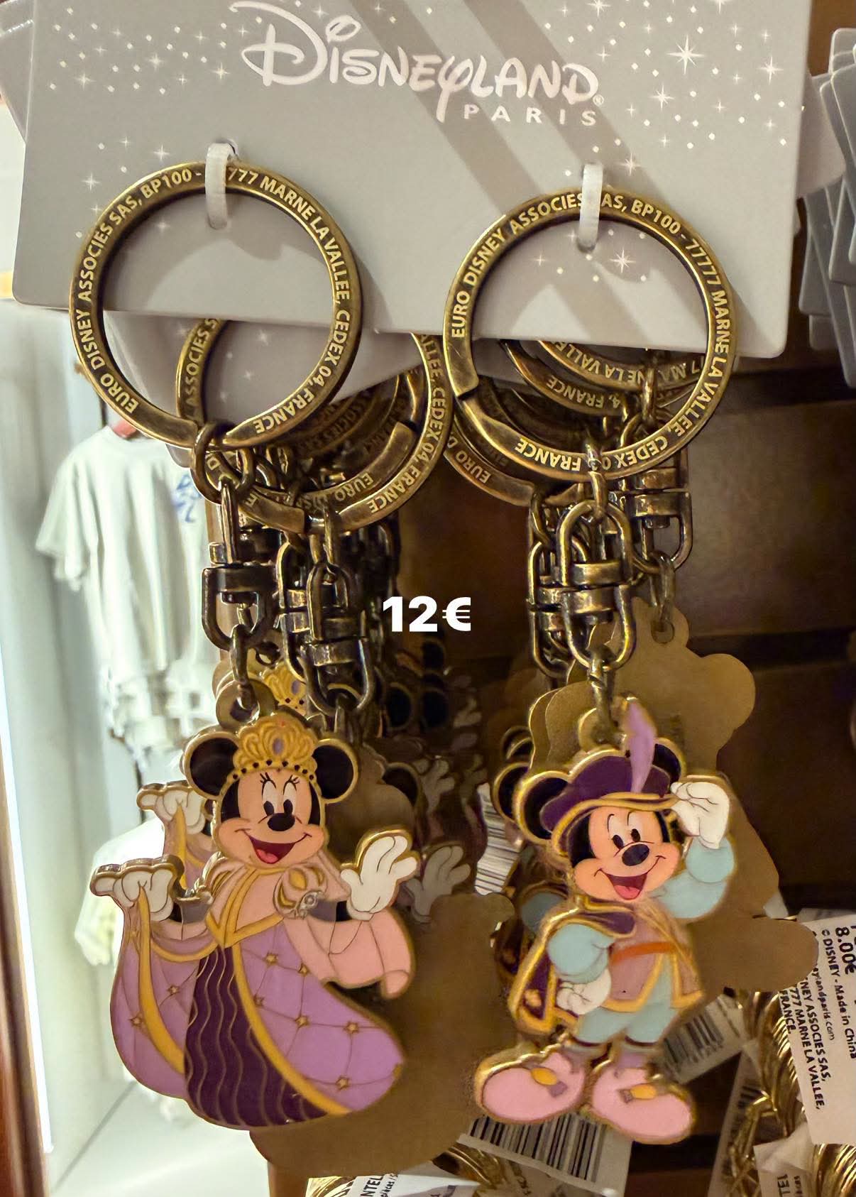 Porte clés Mickey Minnie Disneyland Hôtel