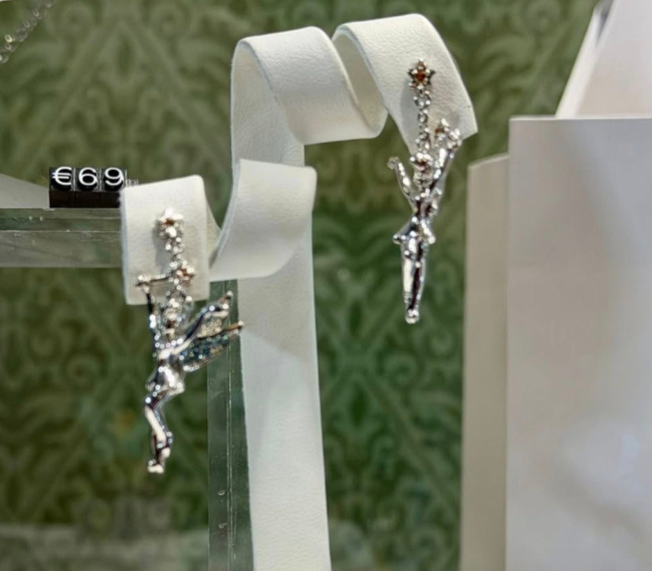 Boucles d'oreilles fée clochette