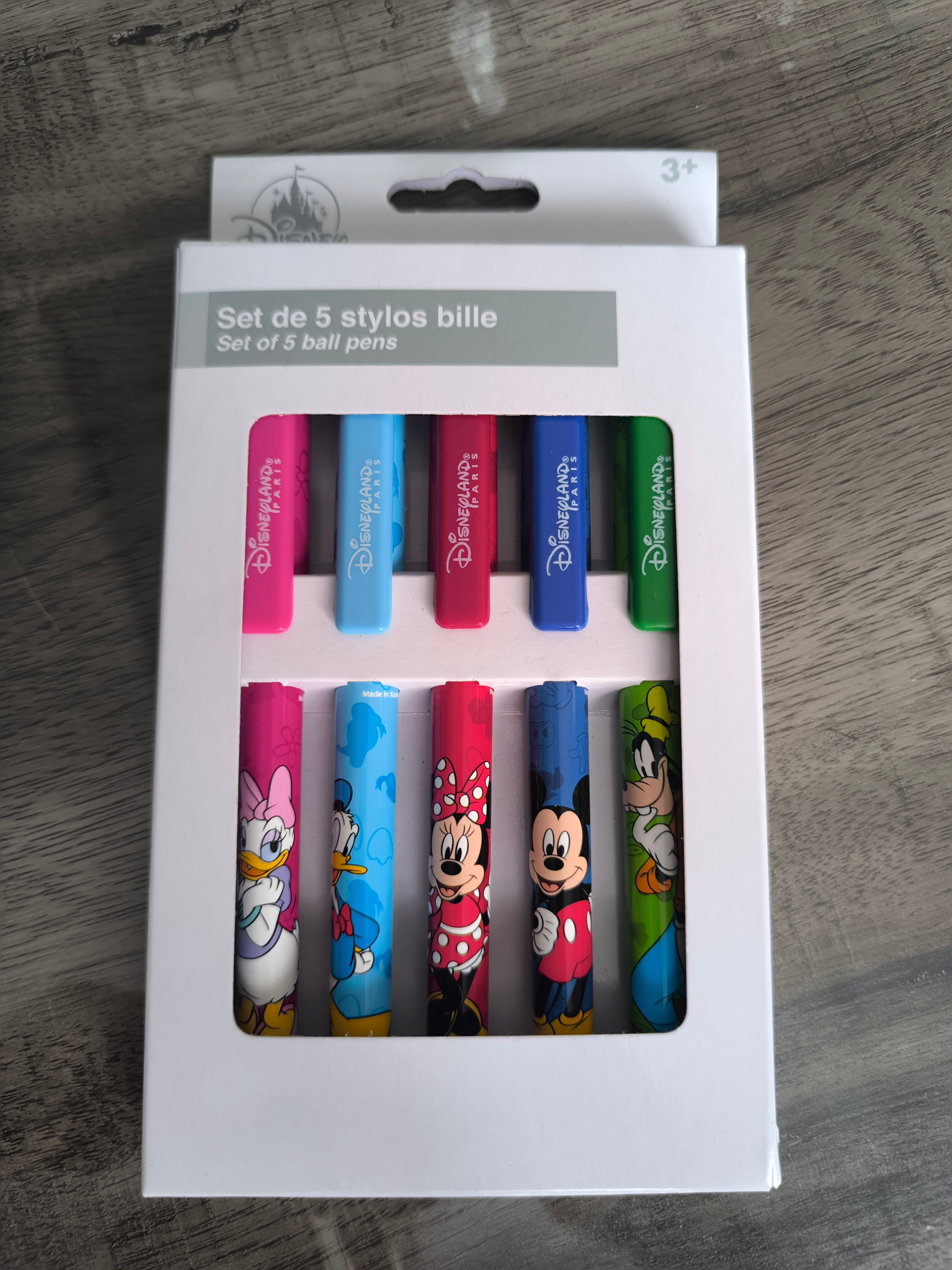 Lot de 5 stylos Mickey et ses amis