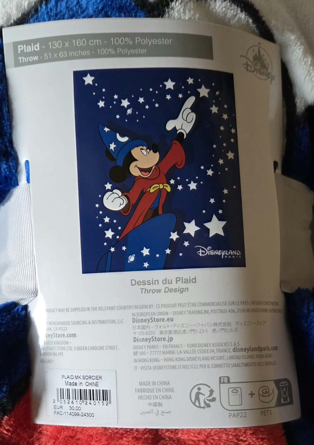 Plaid Mickey sorcier