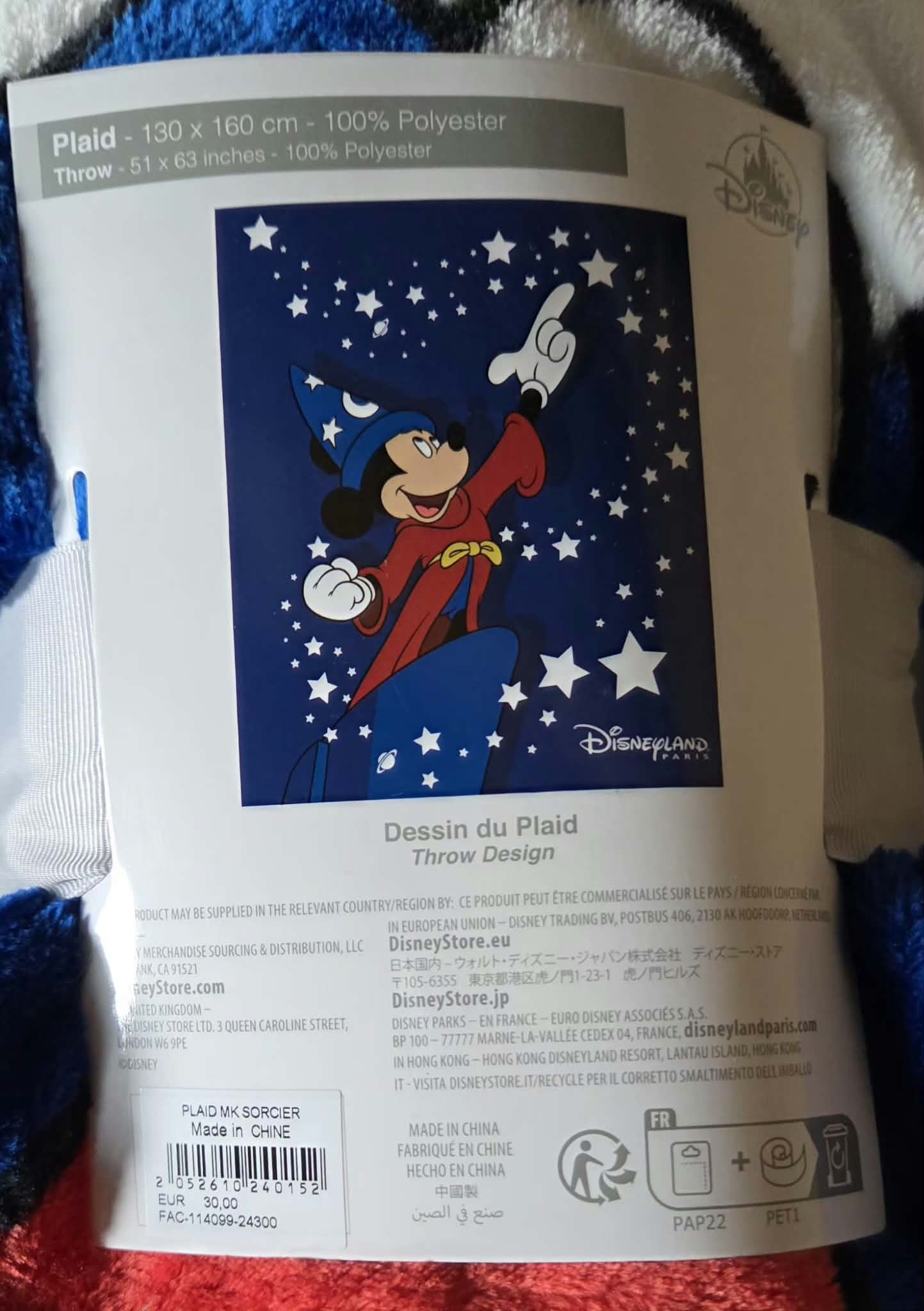 Plaid Mickey sorcier